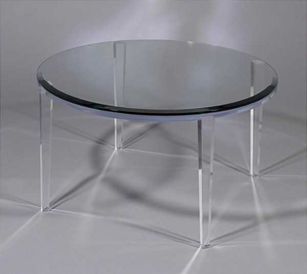 black glass modern coffee table