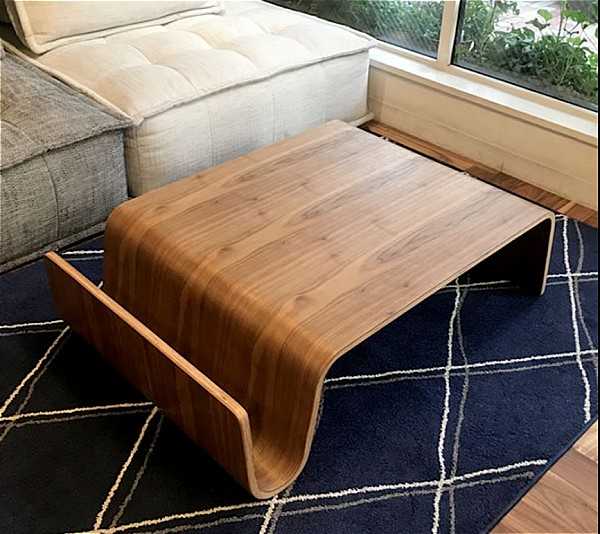 large light wood coffee table