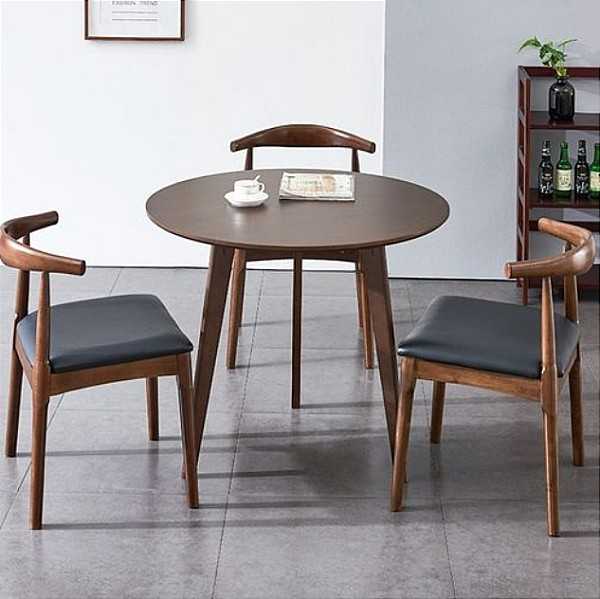 oak round coffee table