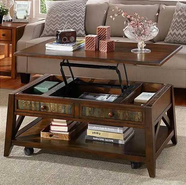 low storage coffee table