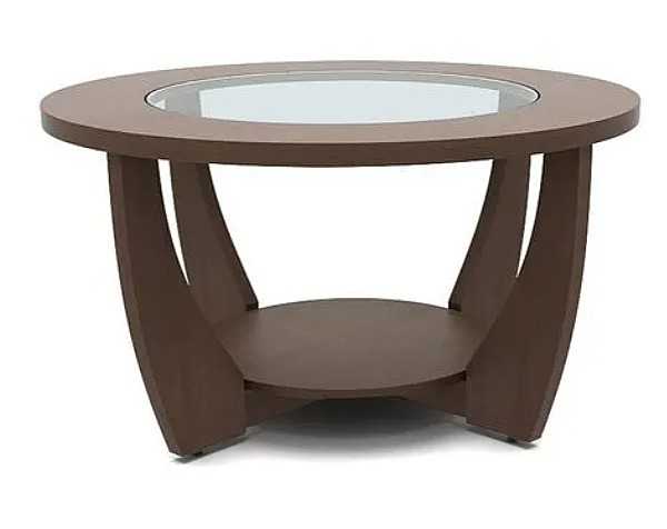 blue round coffee table
